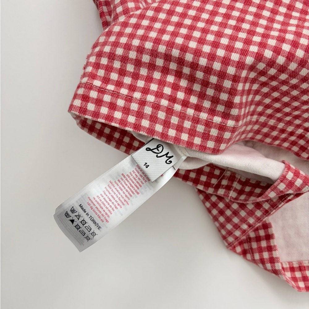 NEW Damson Madder Mari Vest Top Red Gingham Size 10 - Picture 11 of 11